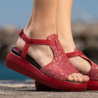 Sandale designer - Deep Red 