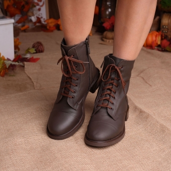Botine de designer  -Brown Legacy 