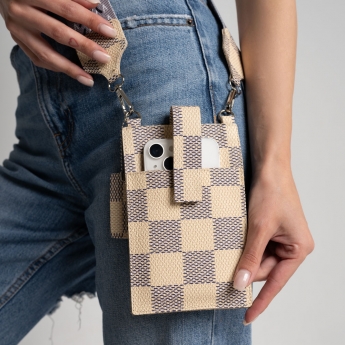 Geantă designer din piele albastră (5045-4)