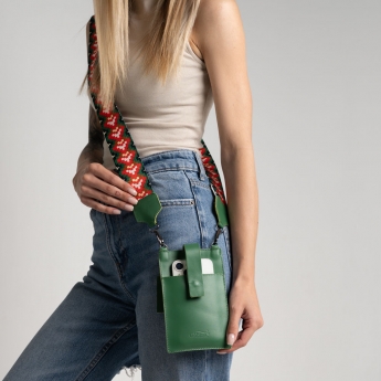 Geantă designer din piele albastră (5045-4)