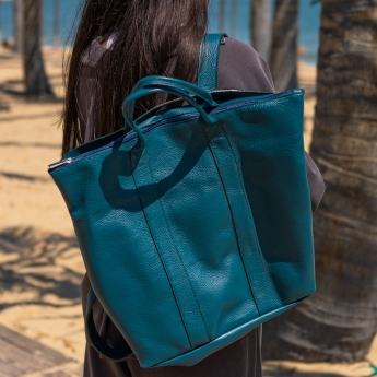 Rucsac damă piele verde (5058-2)