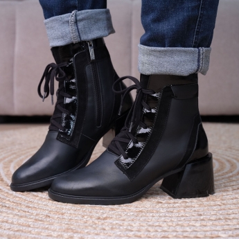 Ghete designer -Pure Black - 1184-13- 