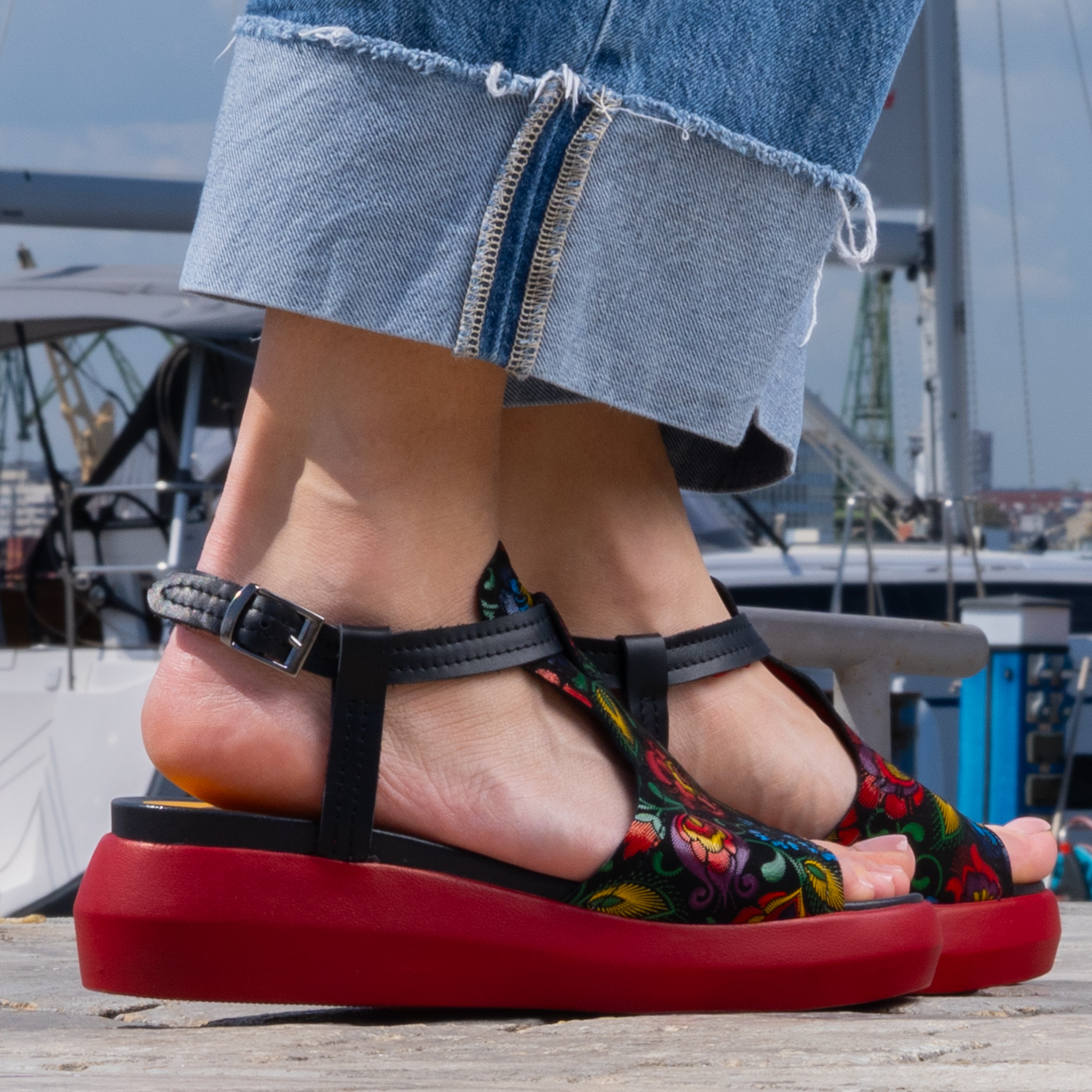 Sandale cu platforma - Daria Luce - 4803-71- 