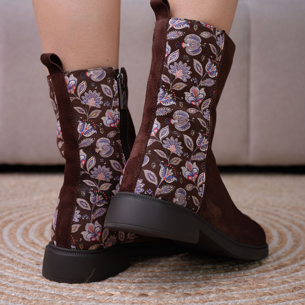 Ghete designer -  Floral Cocoa -1263-15-