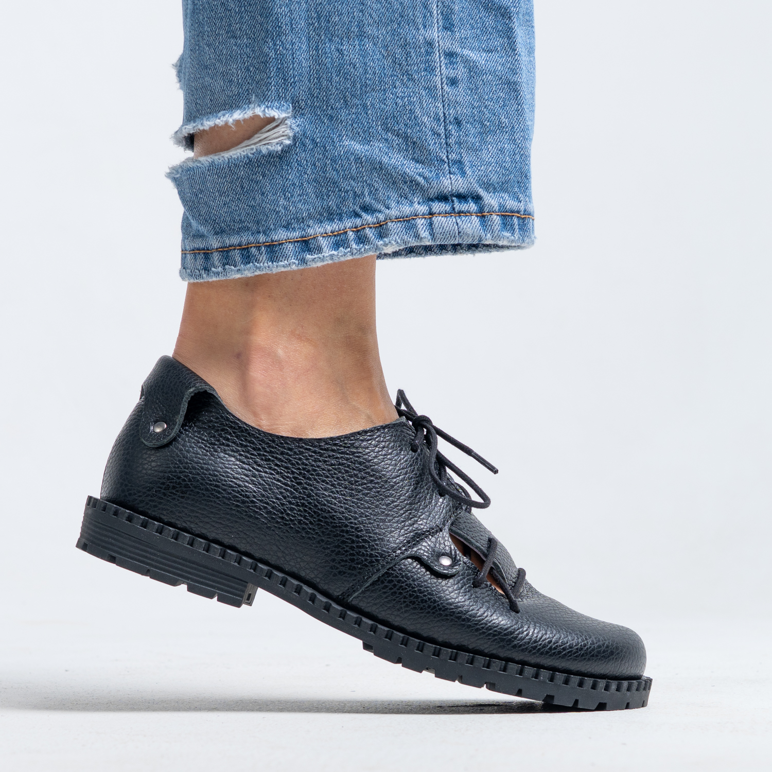 Pantofi designer - Gentle Black - 1038-17 - 