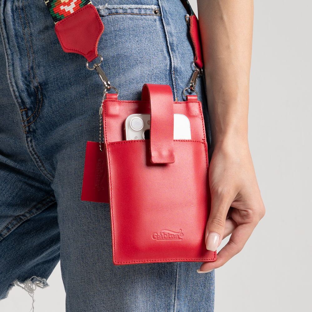 Geantă designer din piele albastră (5045-4)