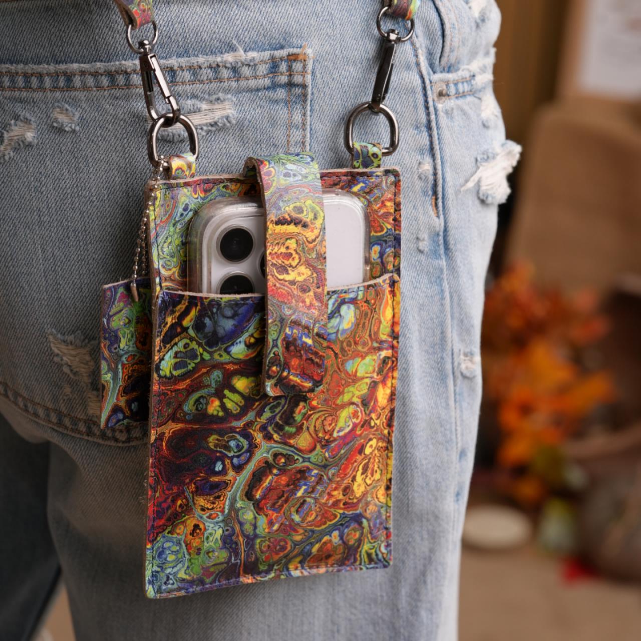 Geantă de designer pentru telefon Boho Fusion - 055-2-