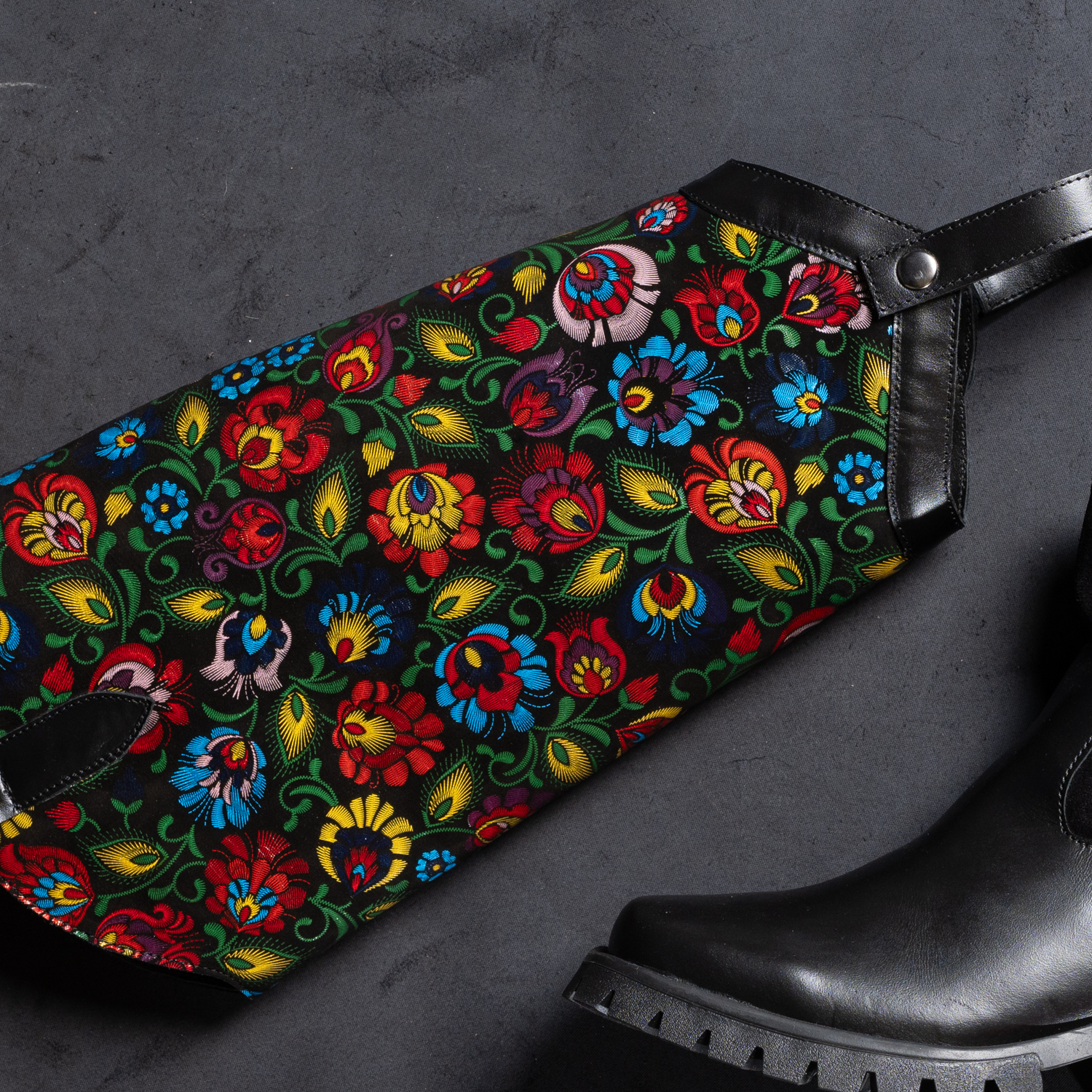  Conch din piele multicolor (1250-2)