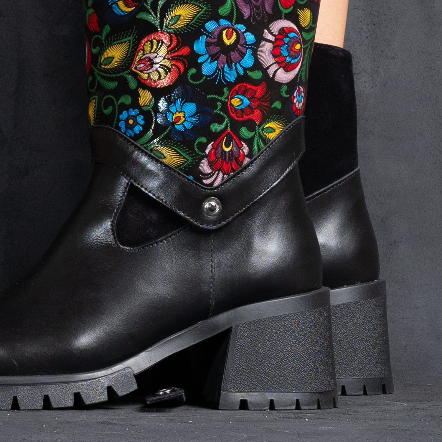  Conch din piele multicolor (1250-2)