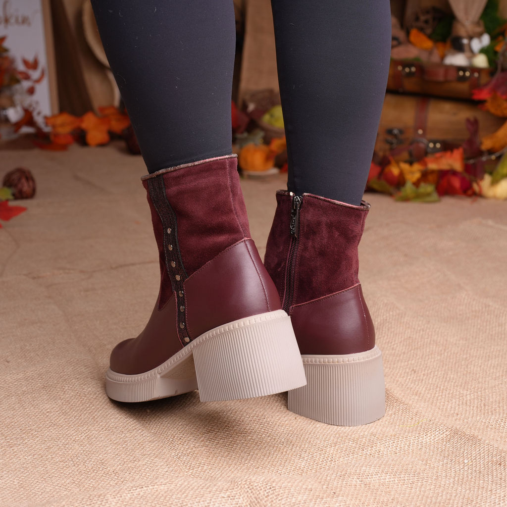 Botine de dama -Burgundy Rise - 680-20 - 