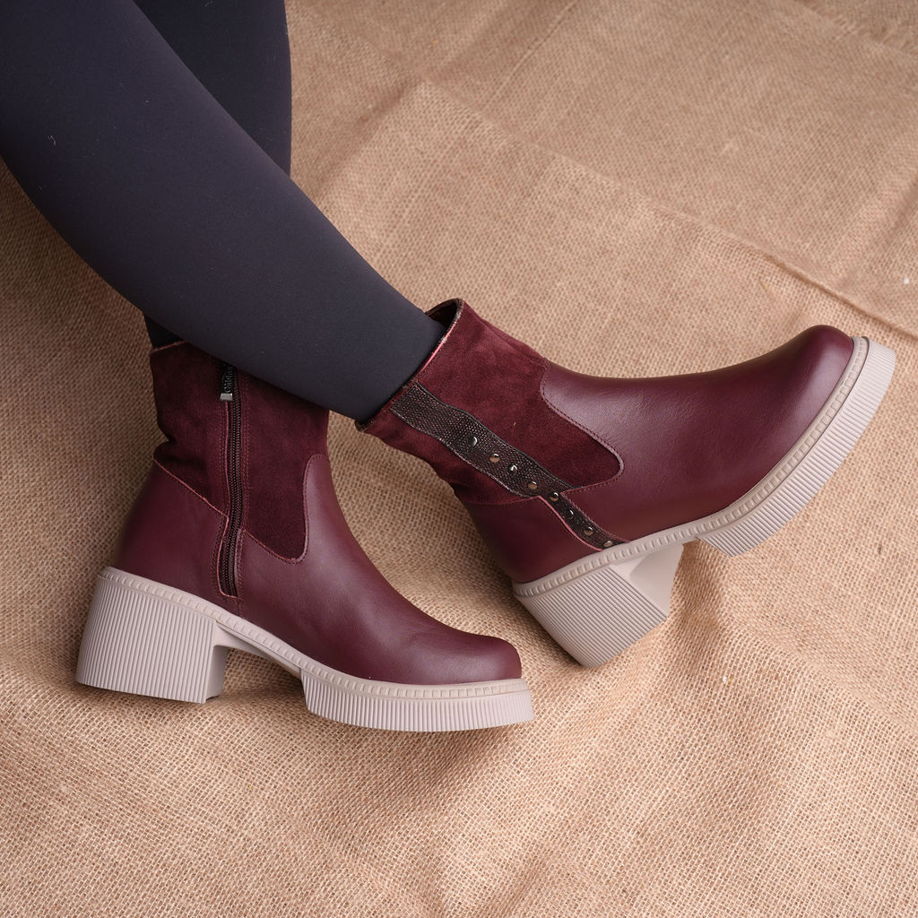 Botine de dama -Burgundy Rise - 680-20 - 
