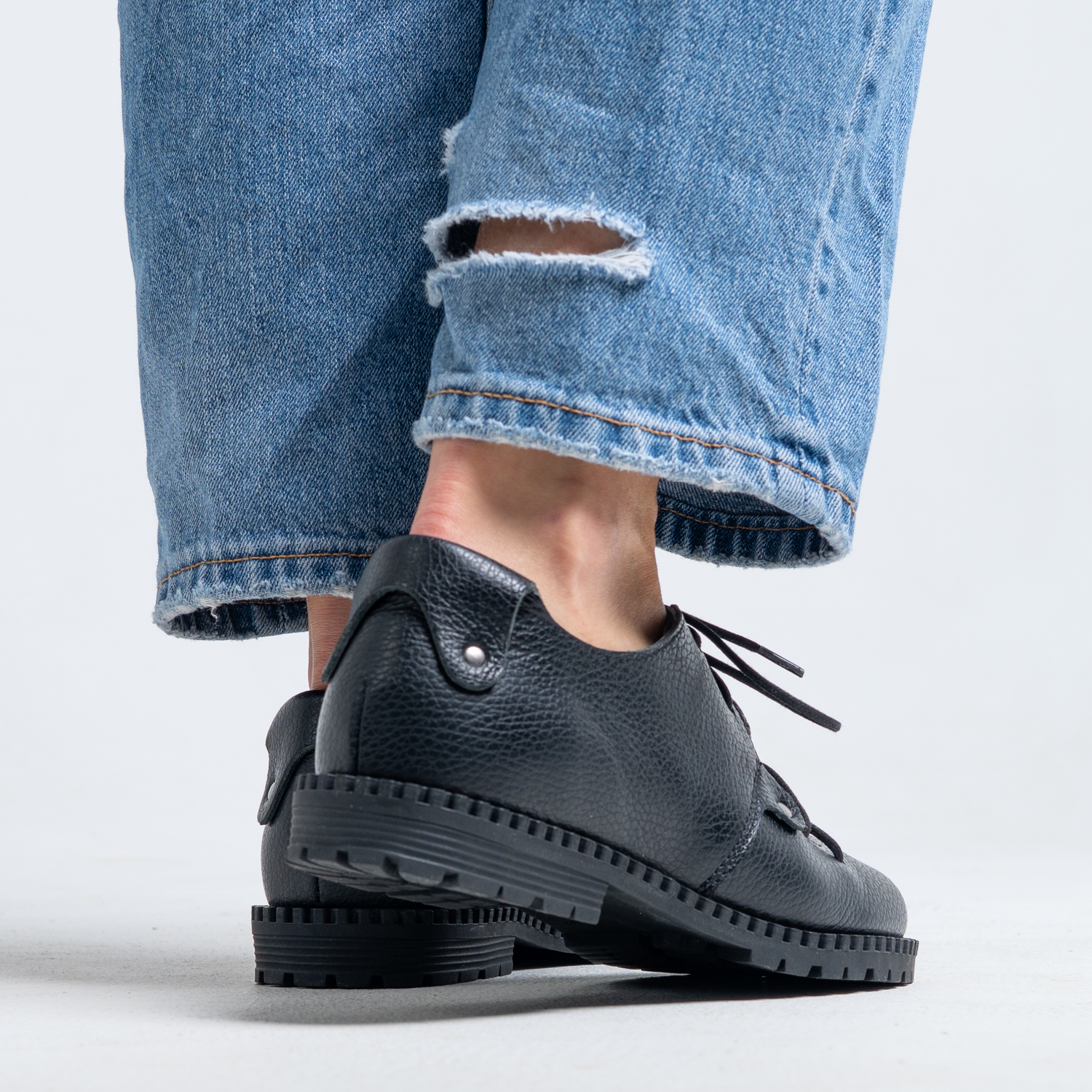 Pantofi designer - Gentle Black - 1038-17 - 