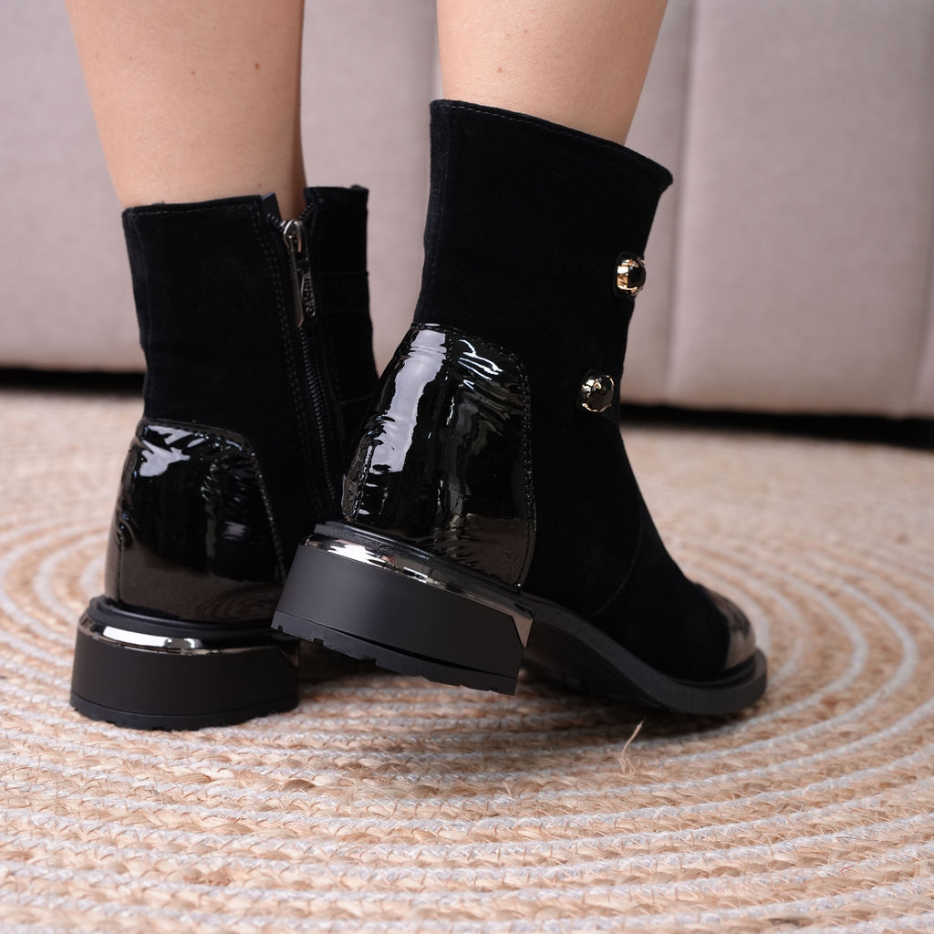 Botine de damă - Noir Gleam - 939-34-