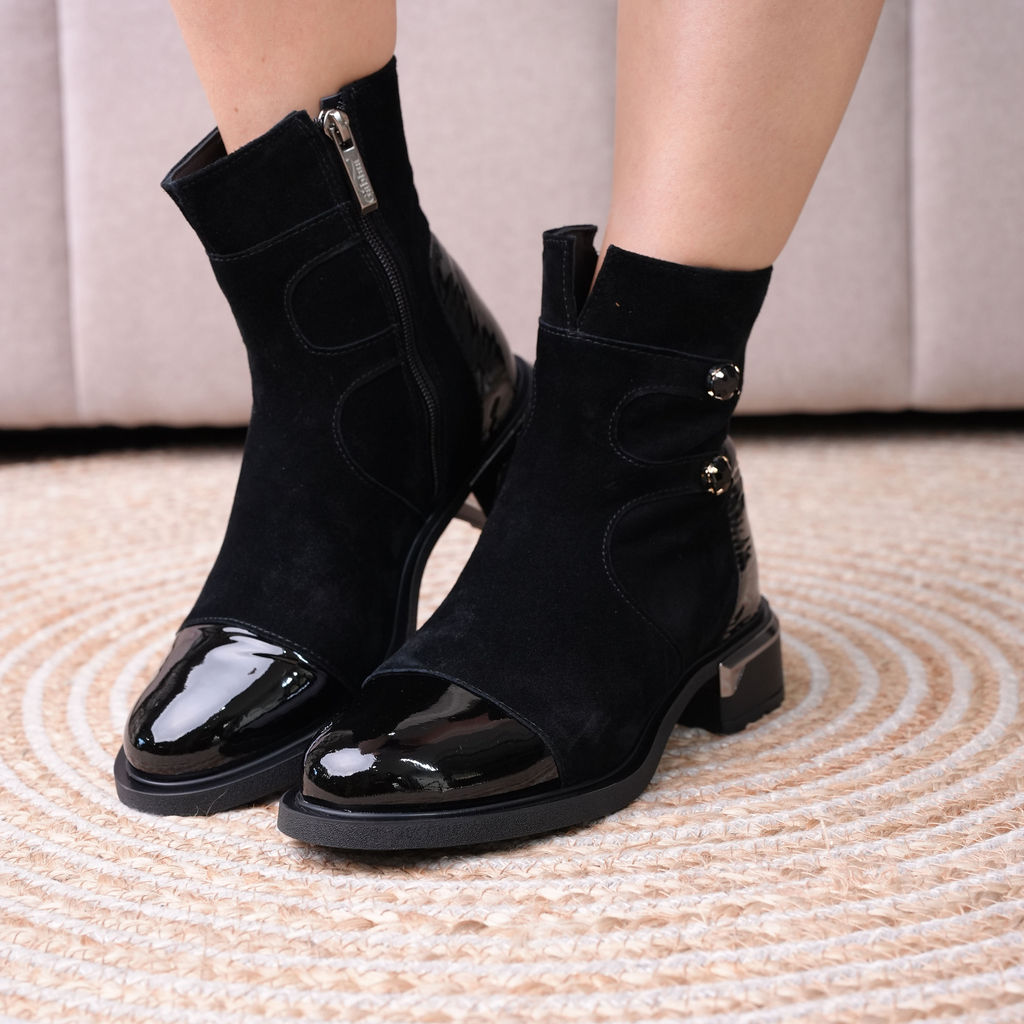 Botine de damă - Noir Gleam - 939-34-